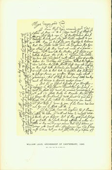 Item #15-6653 William Laud, Archbishop of Canterbury, 1640; facsimile of manuscript. From...