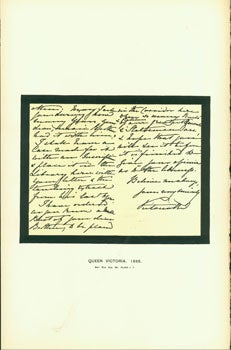Item #15-6706 Queen Victoria, 1885; facsimile of manuscript. From Universal Classic Manuscripts:...