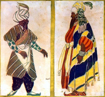 Bakst, Lon Nikolayevich - [Bearded Men Wearing Turbans]