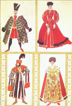 Item #15-6787 Le Costumes Polonais De "Boris Godunov" Léon Nikolayevich Bakst