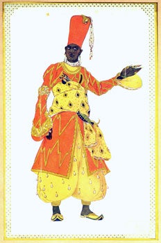 Item #15-6792 Schéhérazade, costume design for Chief Eunuch, 1922. Léon Nikolayevich Bakst