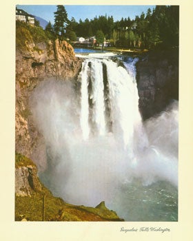 Item #15-6797 See Your West Scenic Views. Snoqualmie Falls, Washington. Standard Of California,...