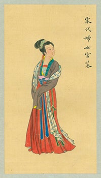 Item #15-6821 Song Dynasty Ladies' Costume. Sòng Dài Fù Nǚ Gōng Zhuāng. Betty Snowflake Ng,...