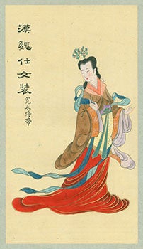 Item #15-6831 Han-Wei Dynasty Noble Women's Costume. Hàn Wèi Shì Nǚ Zhuāng. Betty Snowflake Ng, Shuet-Wah.