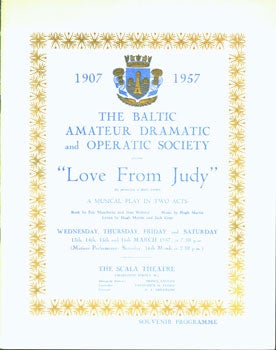 Item #15-6884 Love From Judy. A Musical Play In Two Acts. 13-16 March, 1957. Souvenir Programme....