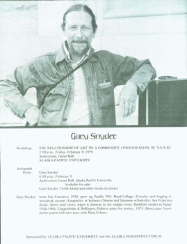 Item #15-6914 Workshop: The Relationship of Art to a Community Consciousness of Nature. Gary...