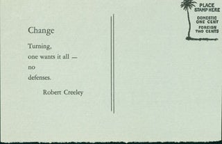 Item #15-6952 Change. Robert Creeley