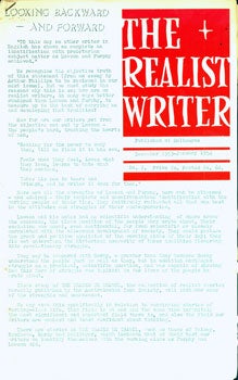 Item #15-6960 The Realist Writer, No. 8, December 1953-January 1954. Melbourne Realist Writers...