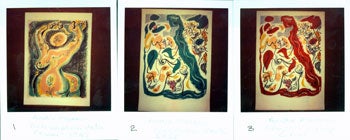 Item #15-7074 Photographs (color) of works by Andre Masson. Inc Pasquale Iannetti Art Galleries, Andre Masson.