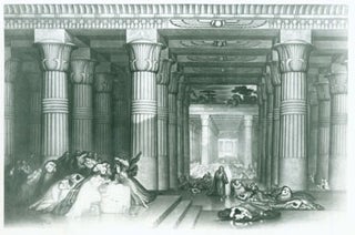 Item #15-7076 Photographs (black & white) of Egyptian Temple painting. Inc Pasquale Iannetti Art...