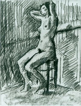 Item #15-7092 Photograph of female nude (charcoal) by Henri Matisse. Inc Pasquale Iannetti Art...