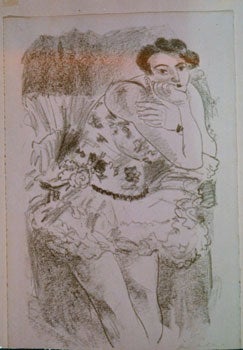 Item #15-7096 Photograph of lithograph Danseuse S'Accoudant (1927), by Henri Matisse. Inc...