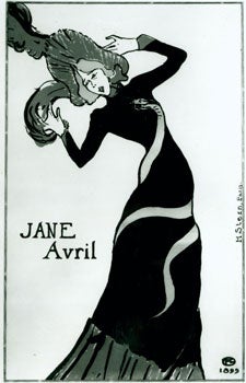 Item #15-7104 Photograph of Jane Avril by Henri de Toulouse-Lautrec. Inc Pasquale Iannetti Art...
