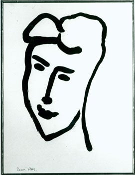 Item #15-7106 Photograph of Visage De Jeune Femme (1948) by Henri Matisse. Inc Pasquale Iannetti...