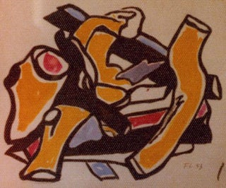 Item #15-7123 Photograph of a work by Fernand Leger. Inc Pasquale Iannetti Art Galleries, Fernand...