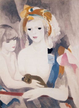 Item #15-7128 Photograph of work by Marie Laurencin. Inc Pasquale Iannetti Art Galleries, Marie Laurencin.