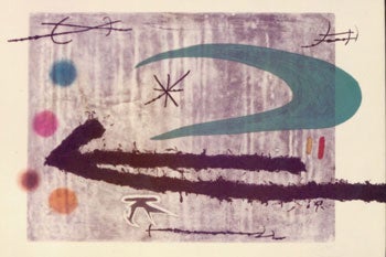 Item #15-7131 Photographs of a work by Joan Miro. Inc Pasquale Iannetti Art Galleries, Joan Miro.