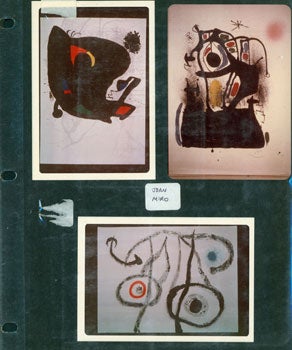 Item #15-7156 Photographs of works by Joan Miro. Inc Pasquale Iannetti Art Galleries, Joan Miro.
