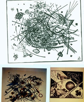 Item #15-7171 Photographs of work by Wassily Kandinsky. Inc Pasquale Iannetti Art Galleries,...
