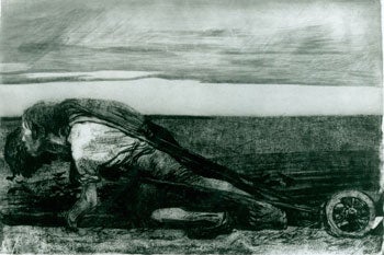 Pasquale Iannetti Art Galleries, Inc.; Kthe Kollwitz - Photographs of Pflugzieher Und Weib & Die Pflger (Tiller, from the Series Bauernkrieg (Peasants War), Etching, 1906) by Kthe Kollwitz