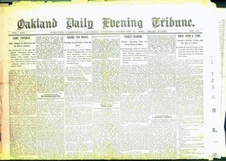 Item #15-7294 Oakland Daily Evening Tribune, February 23, 1884. Oakland Daily Evening Tribune
