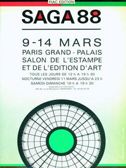Item #15-7299 Saga 88: 9-14 Mars, Paris Grand Palais: Salon De L'Estampe Et De L'Edition D'Art....