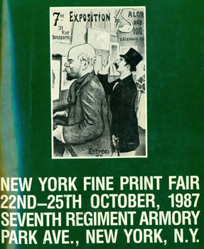 Item #15-7318 New York Fine Print Fair, October 22-25, 1987, Seventh Regiment Armory, New York...