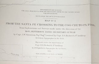 Item #15-7369 US Pacific Railroad Survey: Map No. 3. From The Santa Fe Crossing To The Coo-Che...