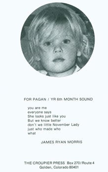 Croupier Press; James Ryan Morris - For Pagan/Yr 6th Month Sound