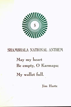Item #15-7427 Shambhala National Anthem. Jim Hartz Black Stone Press