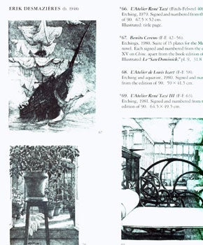 Item #15-7441 Fine Prints: 19th and 20th Centuries. Fall 1988. Fitch-Febvral Gallery, New York
