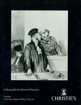 Item #15-7681 Lithographs By Honore Daumier, 30 June 1994. Christie's, London