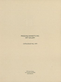 Item #15-7891 Catalogue Fall 1979. Inc Pasquale Iannetti Art Galleries