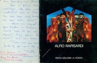 Item #15-7959 A. Rapisardi: Dipinti, Disegni, Sculture. Galleria D'Arte "Il Pozzo", Alfio...