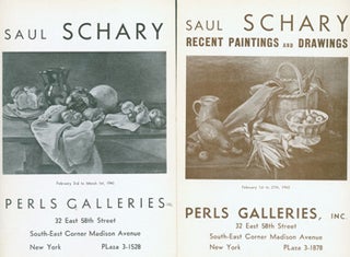 Item #15-8072 Collection of 2 Exhibition Catalogues of Saul Schary 1941 - 1943. Saul Schary