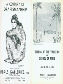 Item #15-8092 Exhibition Catalogues for two group shows at Perls Gallery. A Century of...