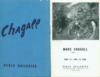 Item #15-8102 Exhibition Catalogues for Marc Chagall shows at Perls Gallery, 1956 & 1965. Marc...