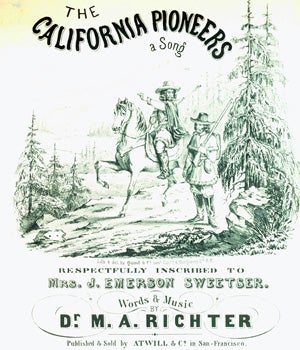 Item #15-8162 California Sheet Music Covers - Complete Set of Finely Printed (12) Keepsakes. Book...