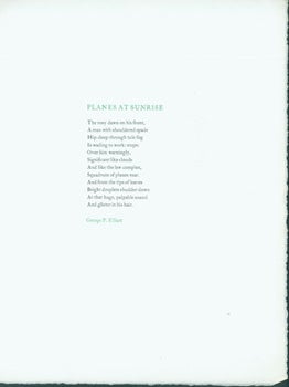 Item #15-8342 Planes At Sunrise. George P. Elliott