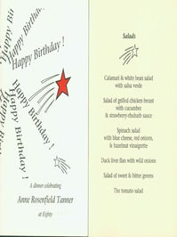 Item #15-8392 A Dinner Celebrating Anne Rosenfield Tanner at Eighty. Arif Press, Wesley B....