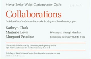 Item #15-8393 Collaborations: Individual And Collaborative Works in Clay and Handmade Paper....