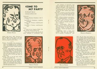 Item #15-8579 Occident, Vol. XCI, No. 1, September 1932. Marvin Rosenberg