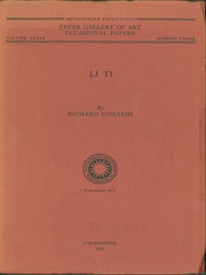 Item #15-8630 Li Ti. Smithsonian Institute Freer Gallery Of Art, Richard Edwards