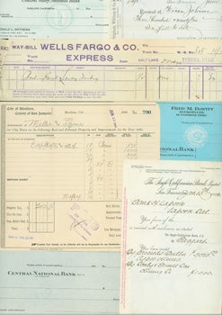 Item #15-8644 Financial Ephemera: 12 Blank Cheques from Central National Bank (Oakland, CA),...
