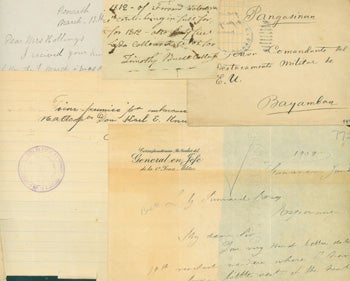  - Ms Letters. From New Haven [Conn. ], Sept. 27, 1862; Glamorganshire, Wales, March 13, 1885; Toledo [Ohio], April 20th, 1854; Middletown, June 8, 1875; Katy Gorman, 12/29/1930; 1812 Note, Timothy [Bucce?]; New York April 17, 1860; Undated Ms Note Signed Vargas, Stamped 