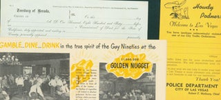 Item #15-8891 Nevada Ephemera: Golden Nugget Casino Gaming Guide; Las Vegas Brochure; Minden...