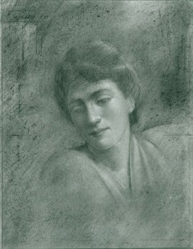 Pasquale Iannetti Art Galleries (San Francisco); Emerson Adams - Photograph of Emerson Adams Drawing of Woman's Face with Downcast Eyes [1982], Graphite on Paper