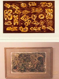 Item #15-9143 Eighteen Photographs & one transparency of works by Pierre Alechinsky at Pasquale...