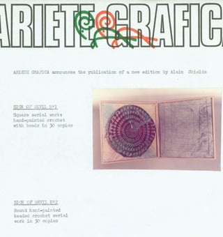 Item #15-9147 Art Book Publication Notices & Price List, 1973-1974. Ariete Grafica, Milan