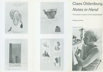 Item #15-9164 Claes Oldenburg: Notes In Hand. The Artist's Version of His Sketchbook. Petersburg Press, Claes Oldenburg.